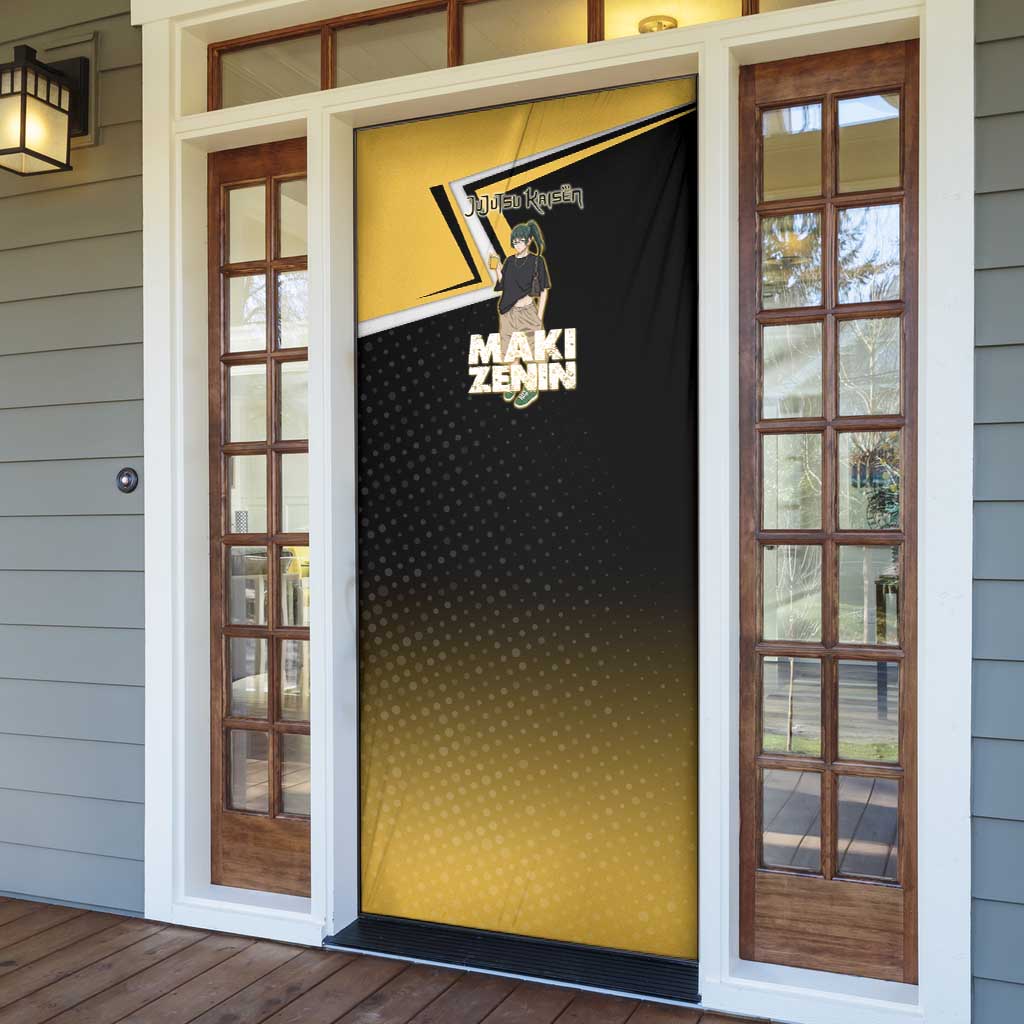 Maki Zenin Door Cover Jujutsu Kaisen Streetwear Style