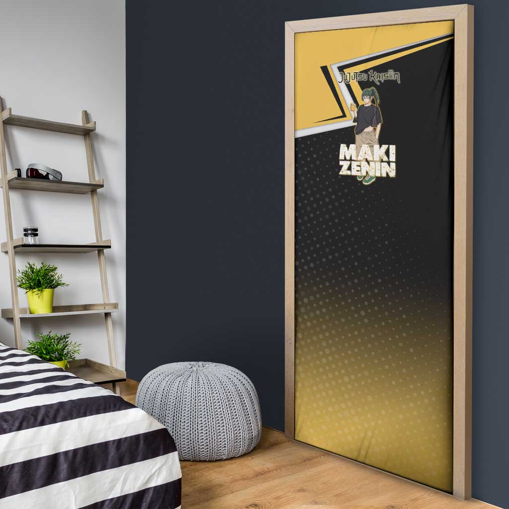 Maki Zenin Door Cover Jujutsu Kaisen Streetwear Style