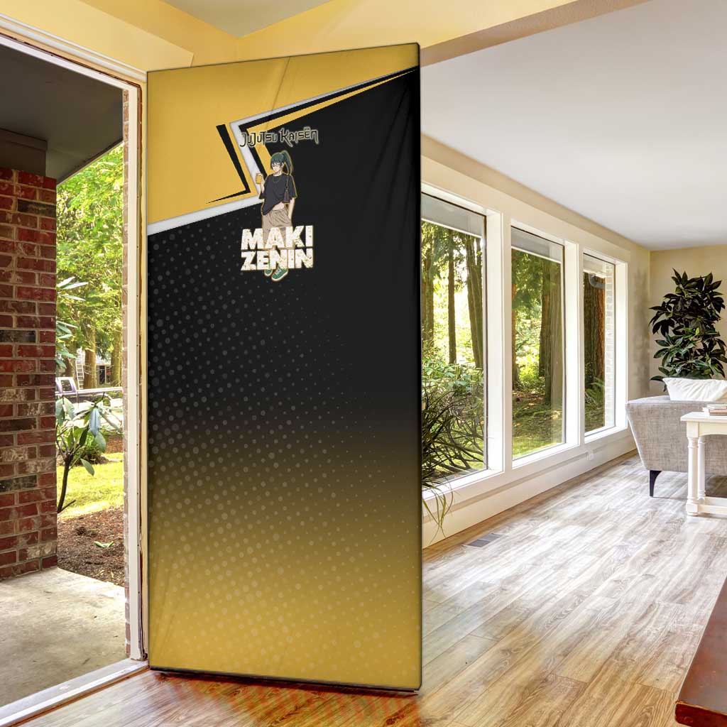 Maki Zenin Door Cover Jujutsu Kaisen Streetwear Style
