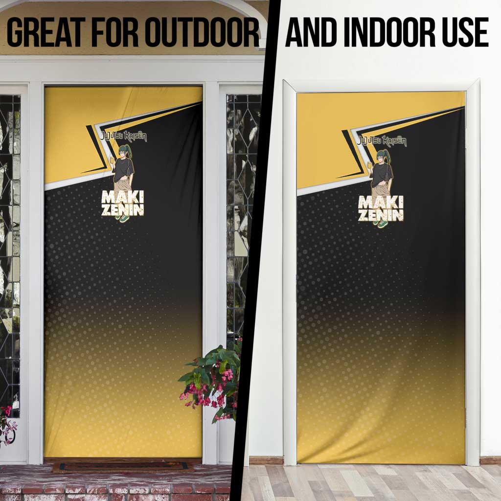 Maki Zenin Door Cover Jujutsu Kaisen Streetwear Style