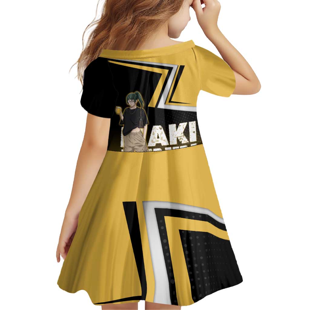 Maki Zenin Family Matching Off Shoulder Maxi Dress and Hawaiian Shirt Jujutsu Kaisen Streetwear Style