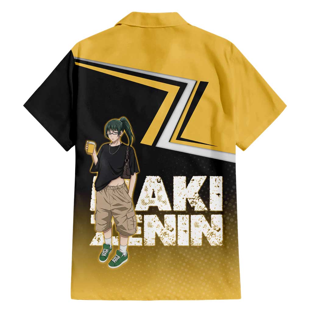 Maki Zenin Family Matching Summer Maxi Dress and Hawaiian Shirt Jujutsu Kaisen Streetwear Style