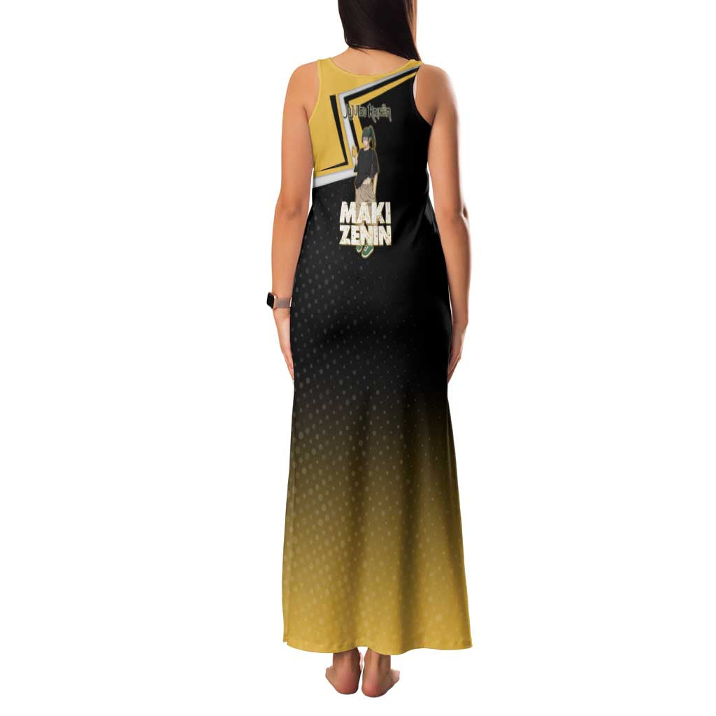 Maki Zenin Family Matching Tank Maxi Dress and Hawaiian Shirt Jujutsu Kaisen Streetwear Style