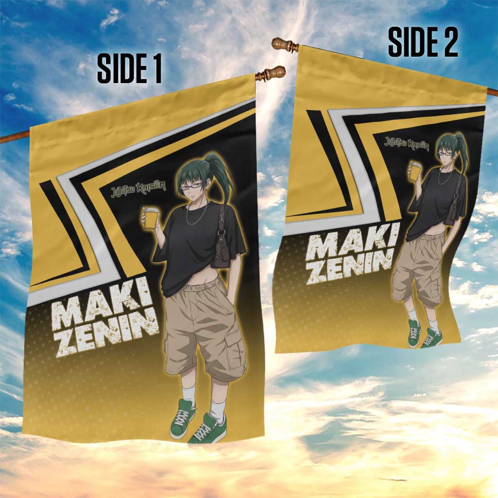 Maki Zenin Garden Flag Jujutsu Kaisen Streetwear Style
