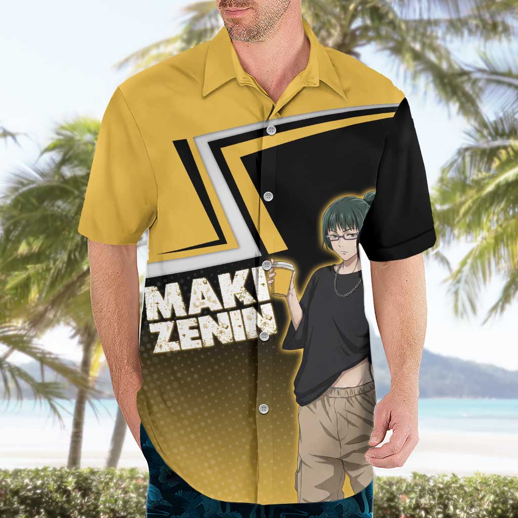 Maki Zenin Hawaiian Shirt Jujutsu Kaisen Streetwear Style