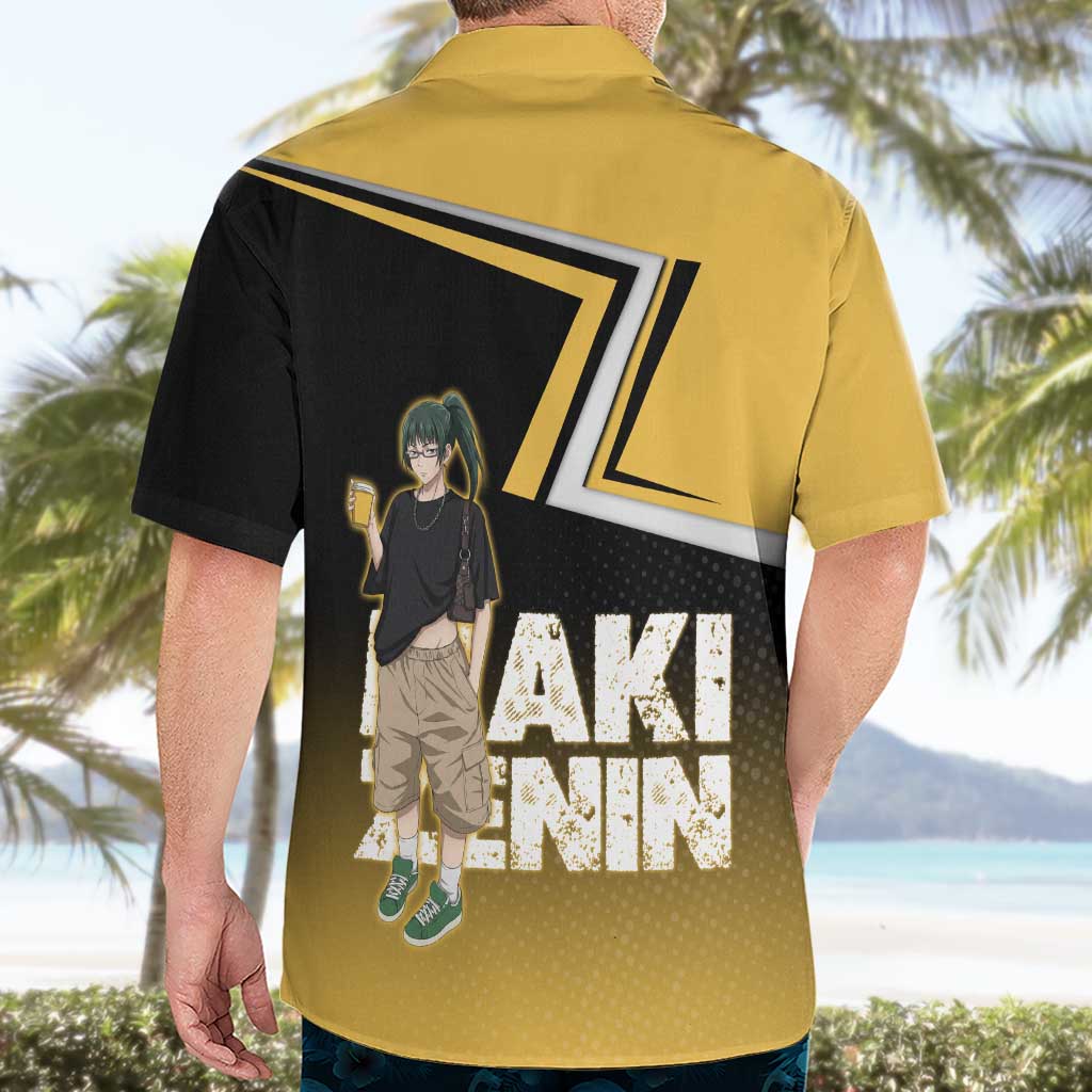Maki Zenin Hawaiian Shirt Jujutsu Kaisen Streetwear Style