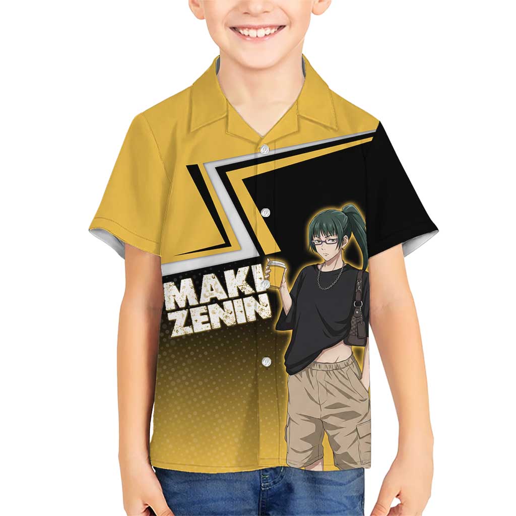 Maki Zenin Hawaiian Shirt Jujutsu Kaisen Streetwear Style