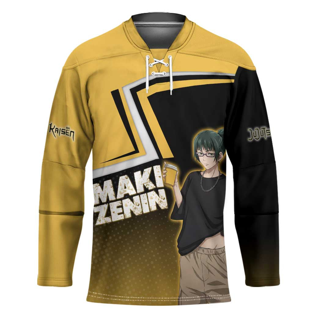 Maki Zenin Hockey Jersey Jujutsu Kaisen Streetwear Style