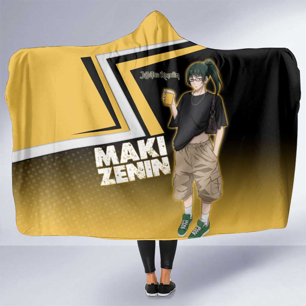 Maki Zenin Hooded Blanket Jujutsu Kaisen Streetwear Style