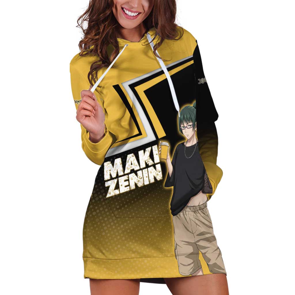 Maki Zenin Hoodie Dress Jujutsu Kaisen Streetwear Style