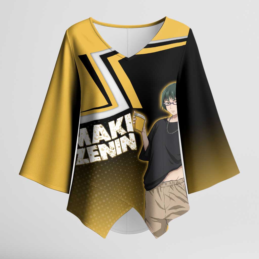 Maki Zenin Kimono Sleeve Blouse Jujutsu Kaisen Streetwear Style