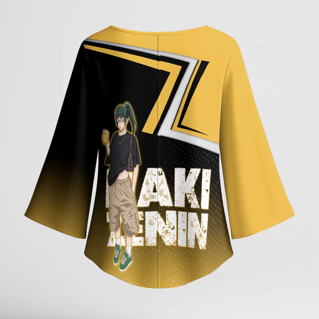 Maki Zenin Kimono Sleeve Blouse Jujutsu Kaisen Streetwear Style