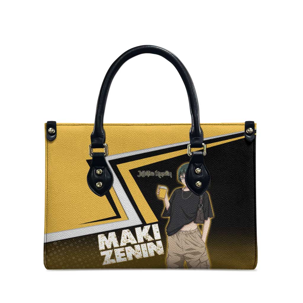 Maki Zenin Leather Bag Jujutsu Kaisen Streetwear Style
