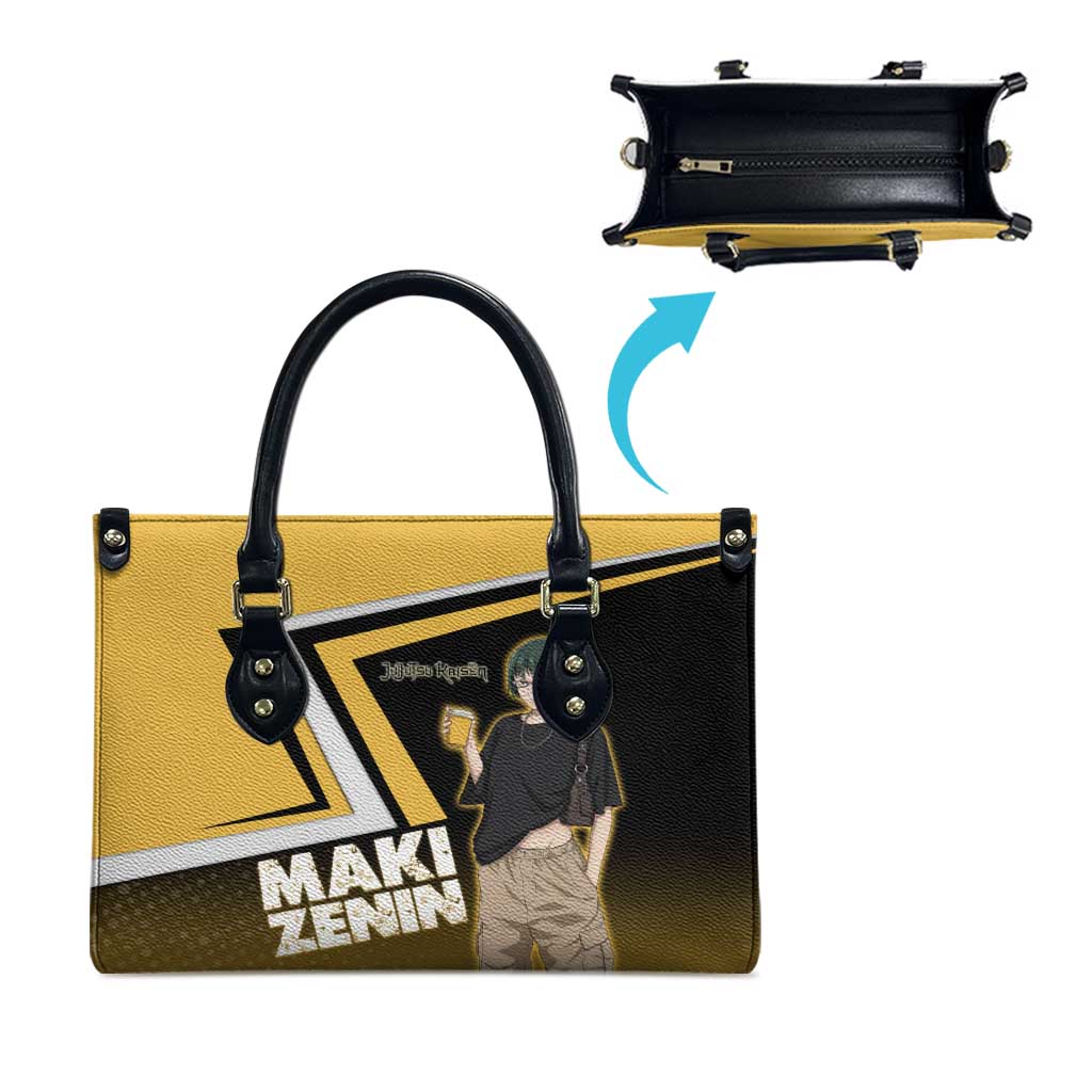 Maki Zenin Leather Bag Jujutsu Kaisen Streetwear Style