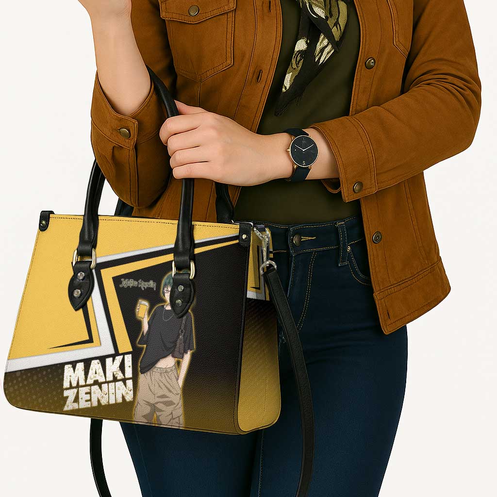 Maki Zenin Leather Bag Jujutsu Kaisen Streetwear Style