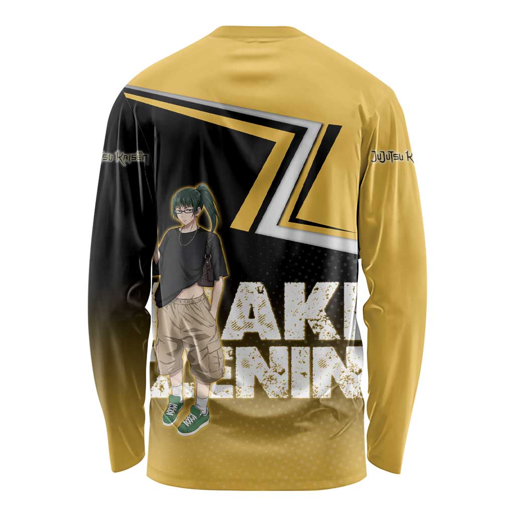 Maki Zenin Long Sleeve Shirt Jujutsu Kaisen Streetwear Style