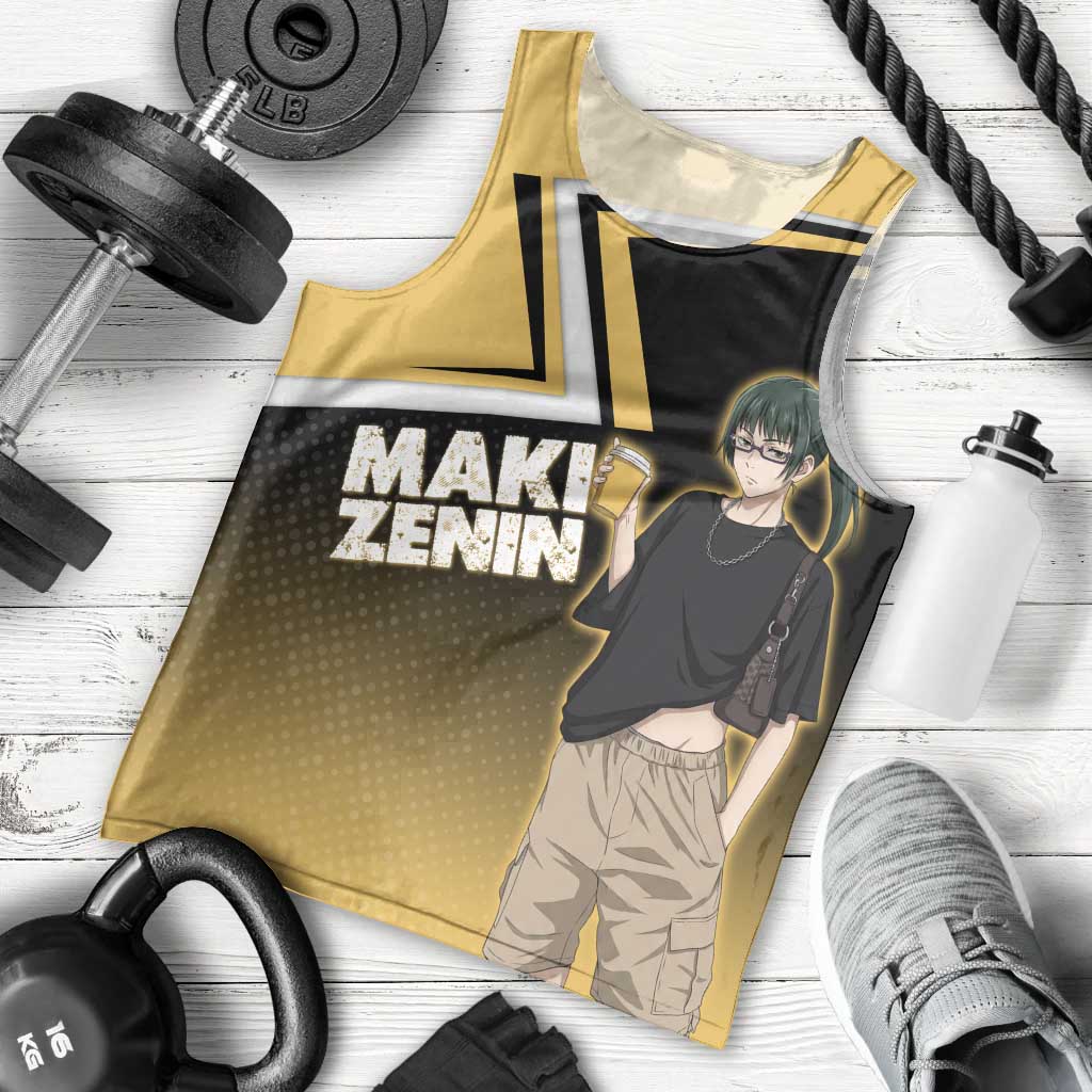 Maki Zenin Men Tank Top Jujutsu Kaisen Streetwear Style