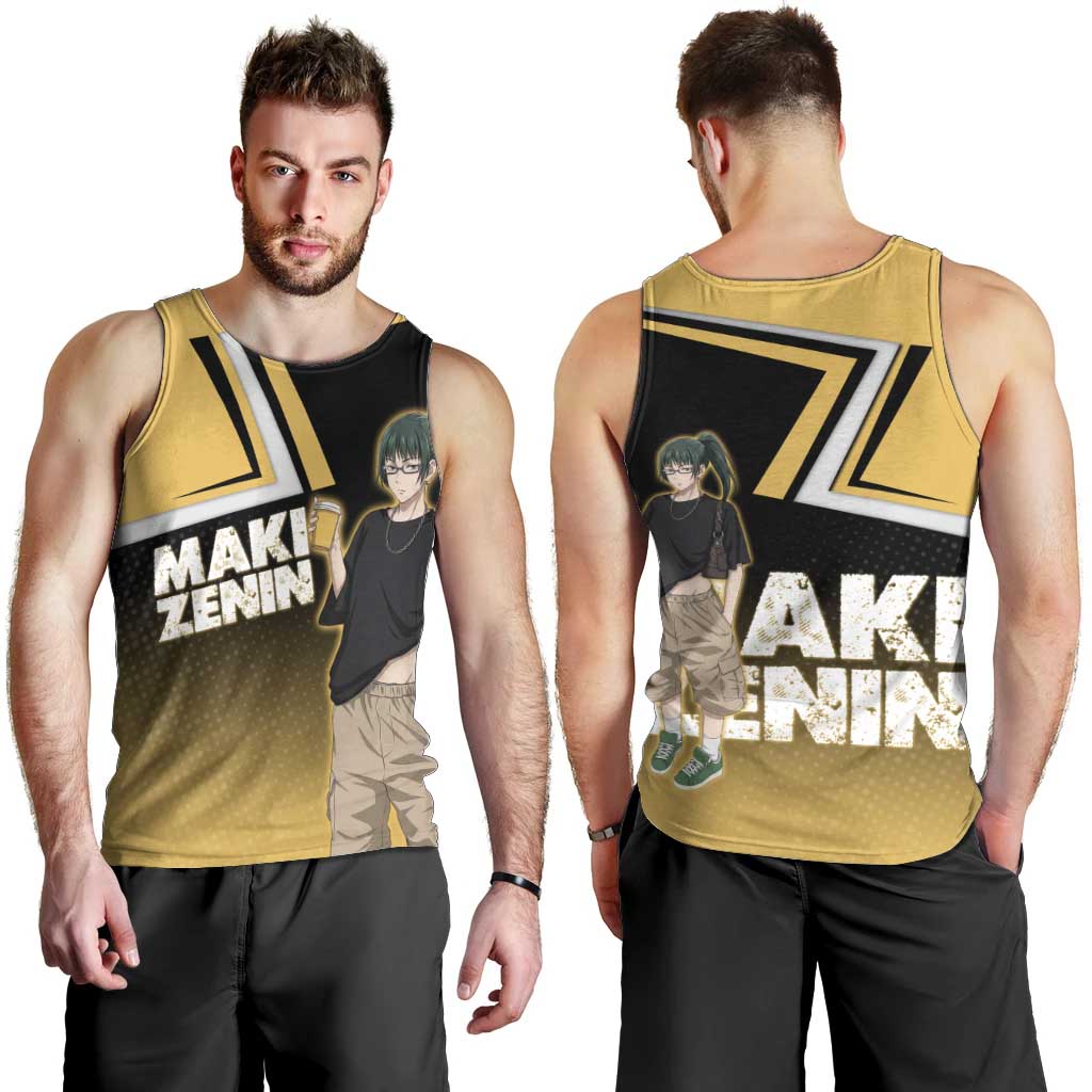 Maki Zenin Men Tank Top Jujutsu Kaisen Streetwear Style