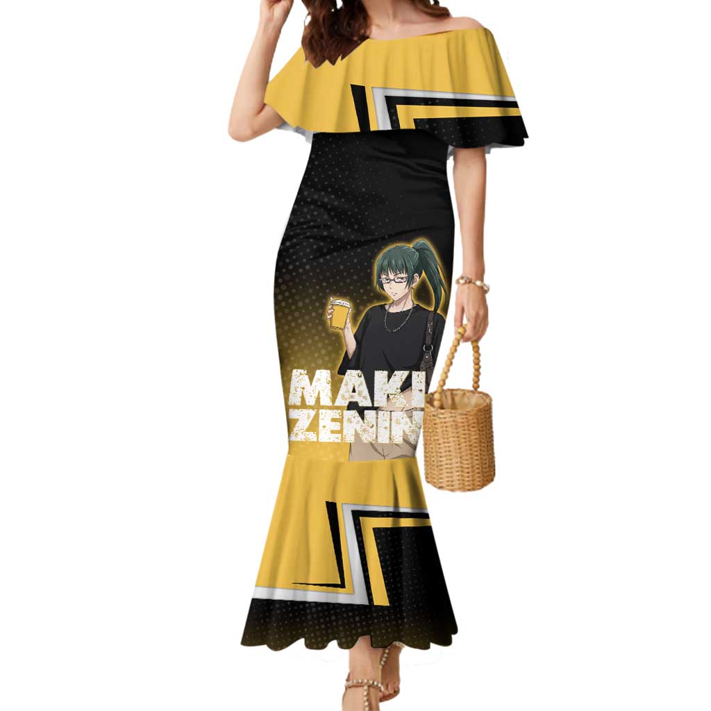 Maki Zenin Mermaid Dress Jujutsu Kaisen Streetwear Style