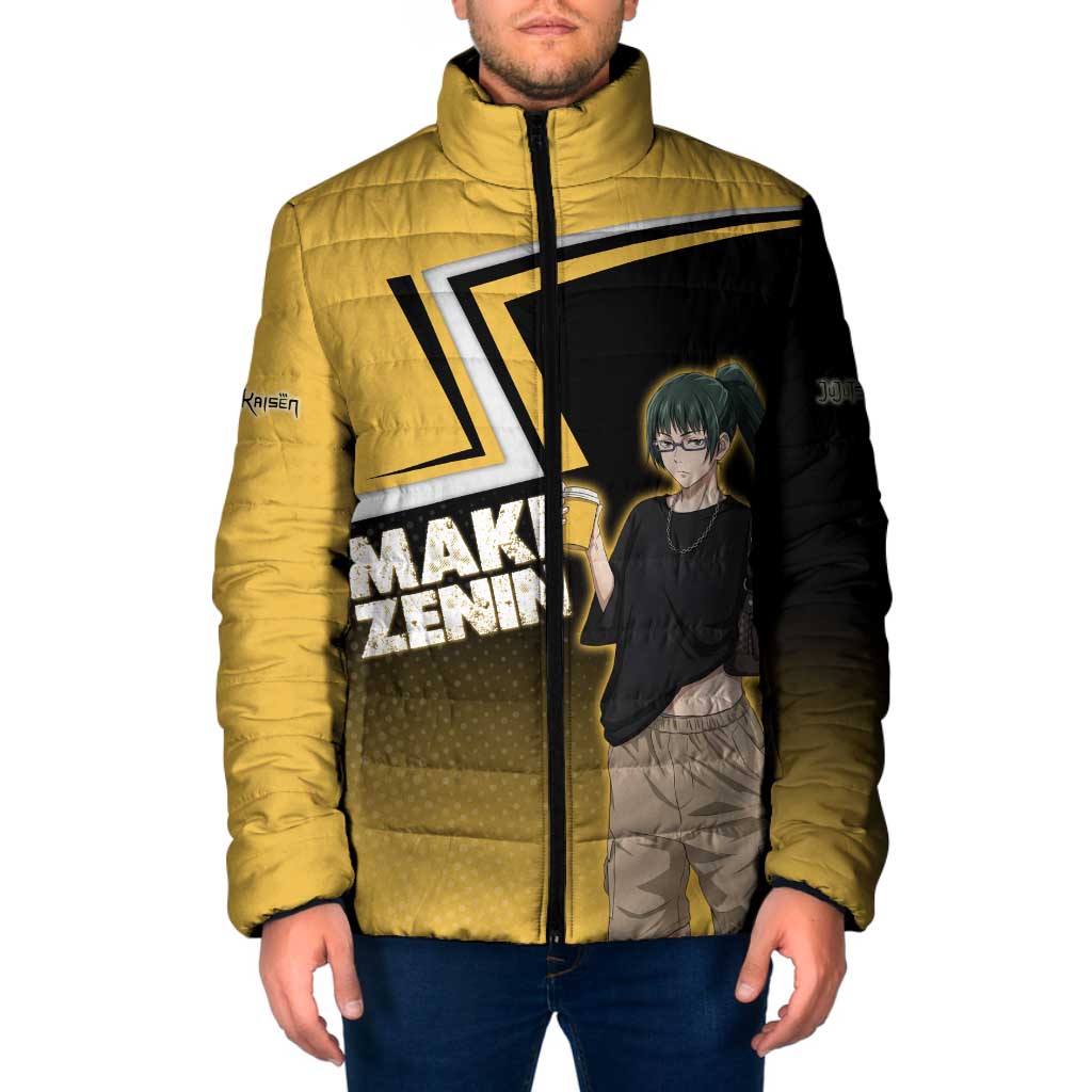 Maki Zenin Padded Jacket Jujutsu Kaisen Streetwear Style