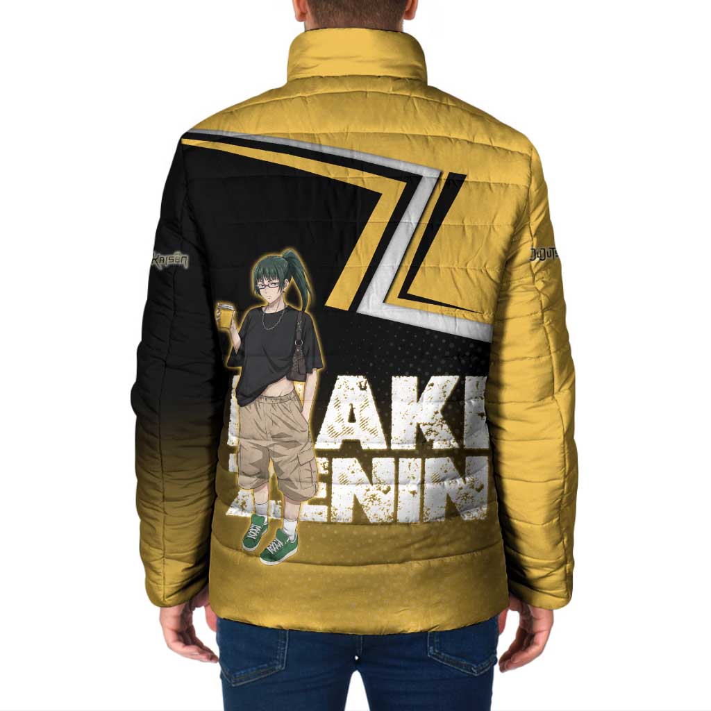 Maki Zenin Padded Jacket Jujutsu Kaisen Streetwear Style
