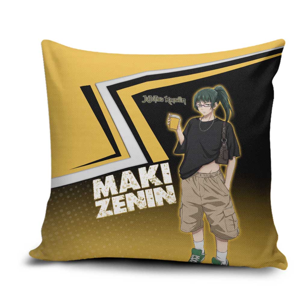 Maki Zenin Pillow Cover Jujutsu Kaisen Streetwear Style