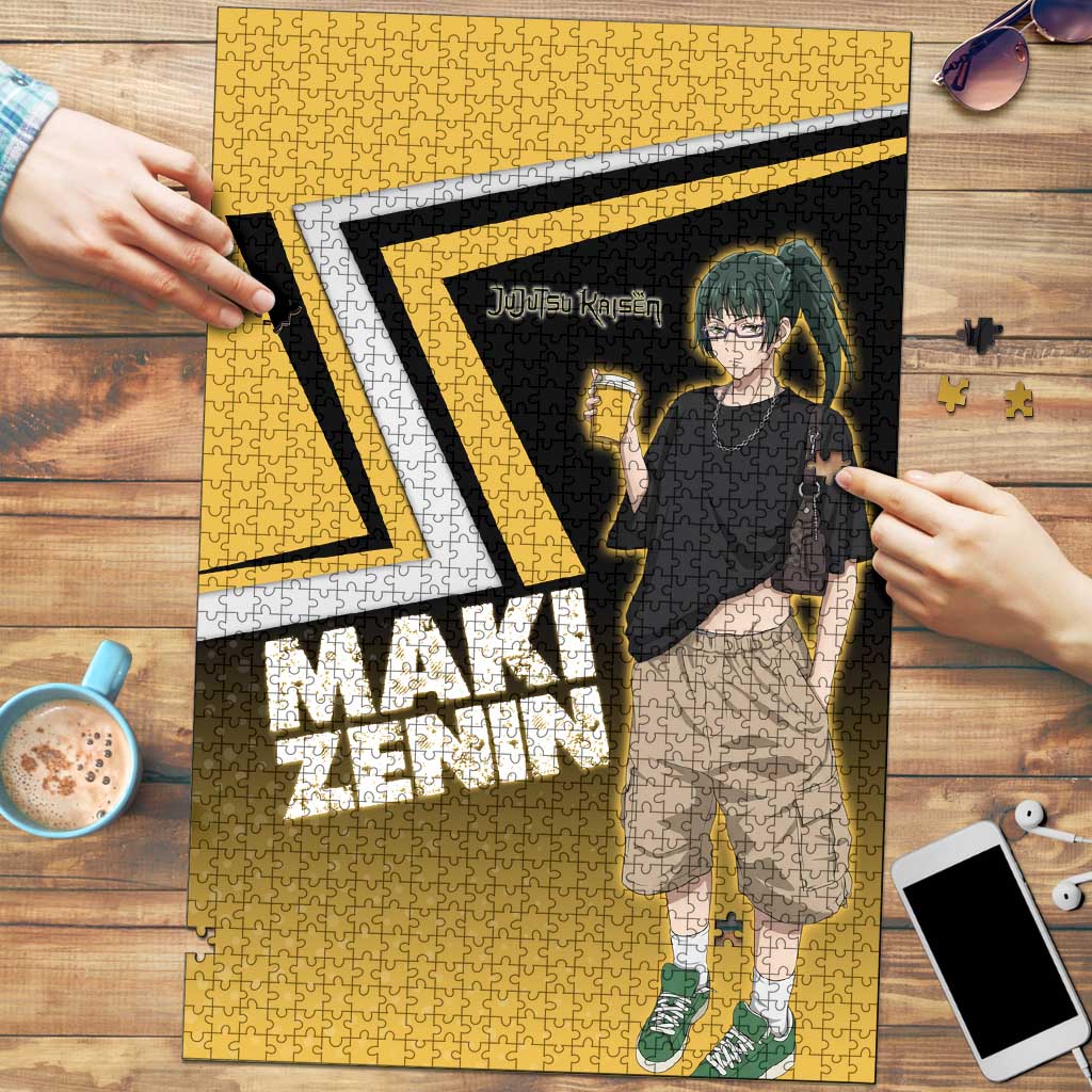 Maki Zenin Puzzle Jujutsu Kaisen Streetwear Style