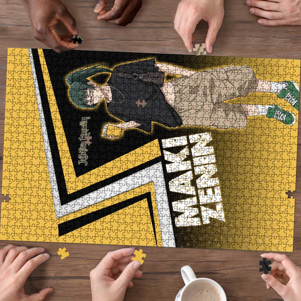 Maki Zenin Puzzle Jujutsu Kaisen Streetwear Style