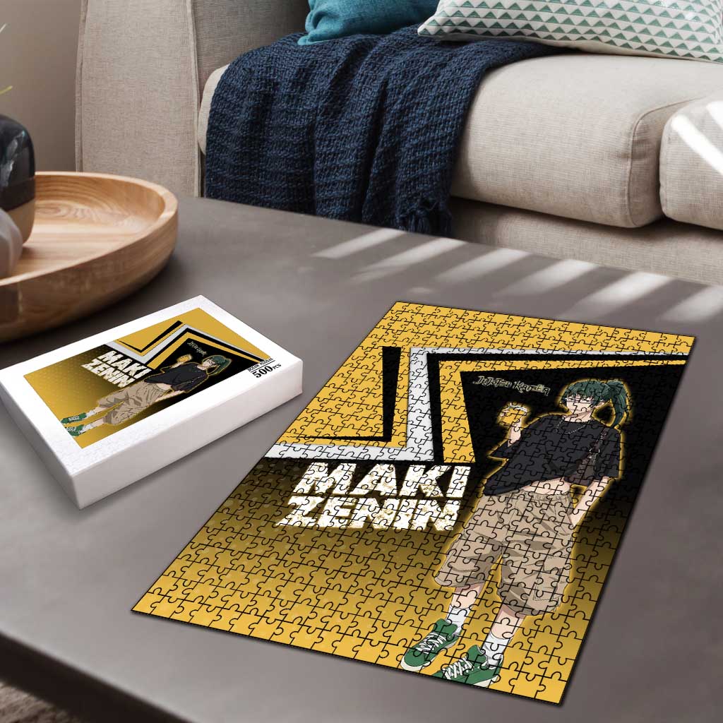 Maki Zenin Puzzle Jujutsu Kaisen Streetwear Style