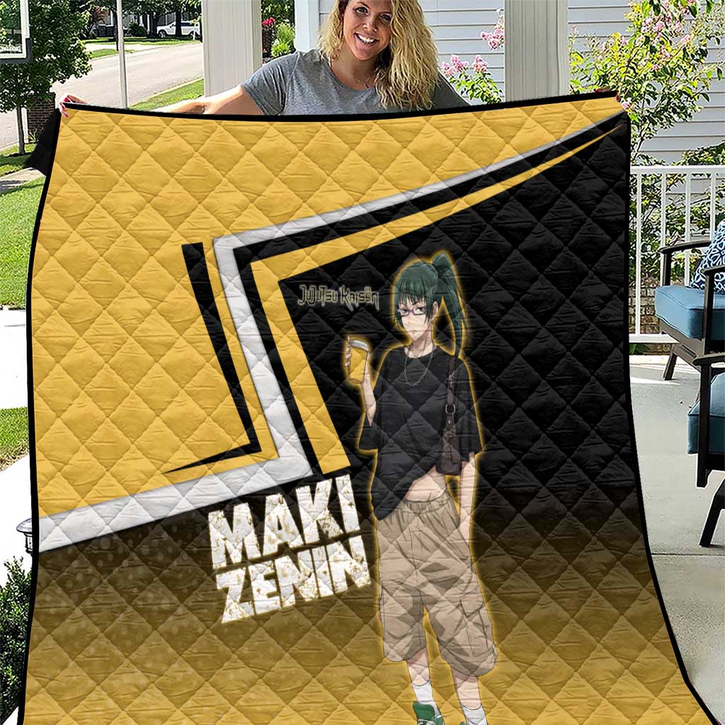 Maki Zenin Quilt Jujutsu Kaisen Streetwear Style
