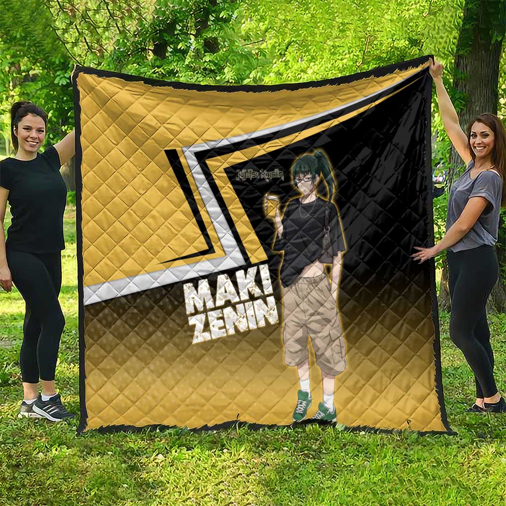 Maki Zenin Quilt Jujutsu Kaisen Streetwear Style