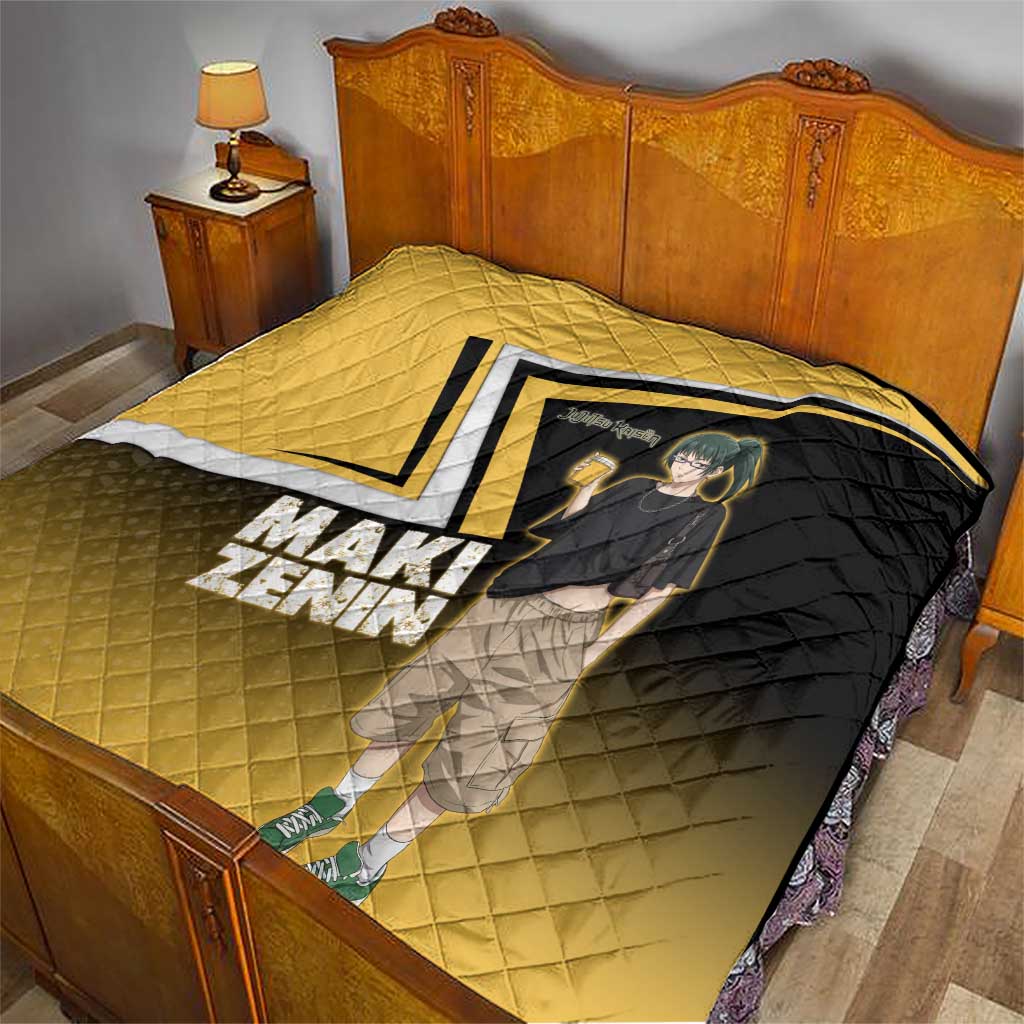 Maki Zenin Quilt Jujutsu Kaisen Streetwear Style