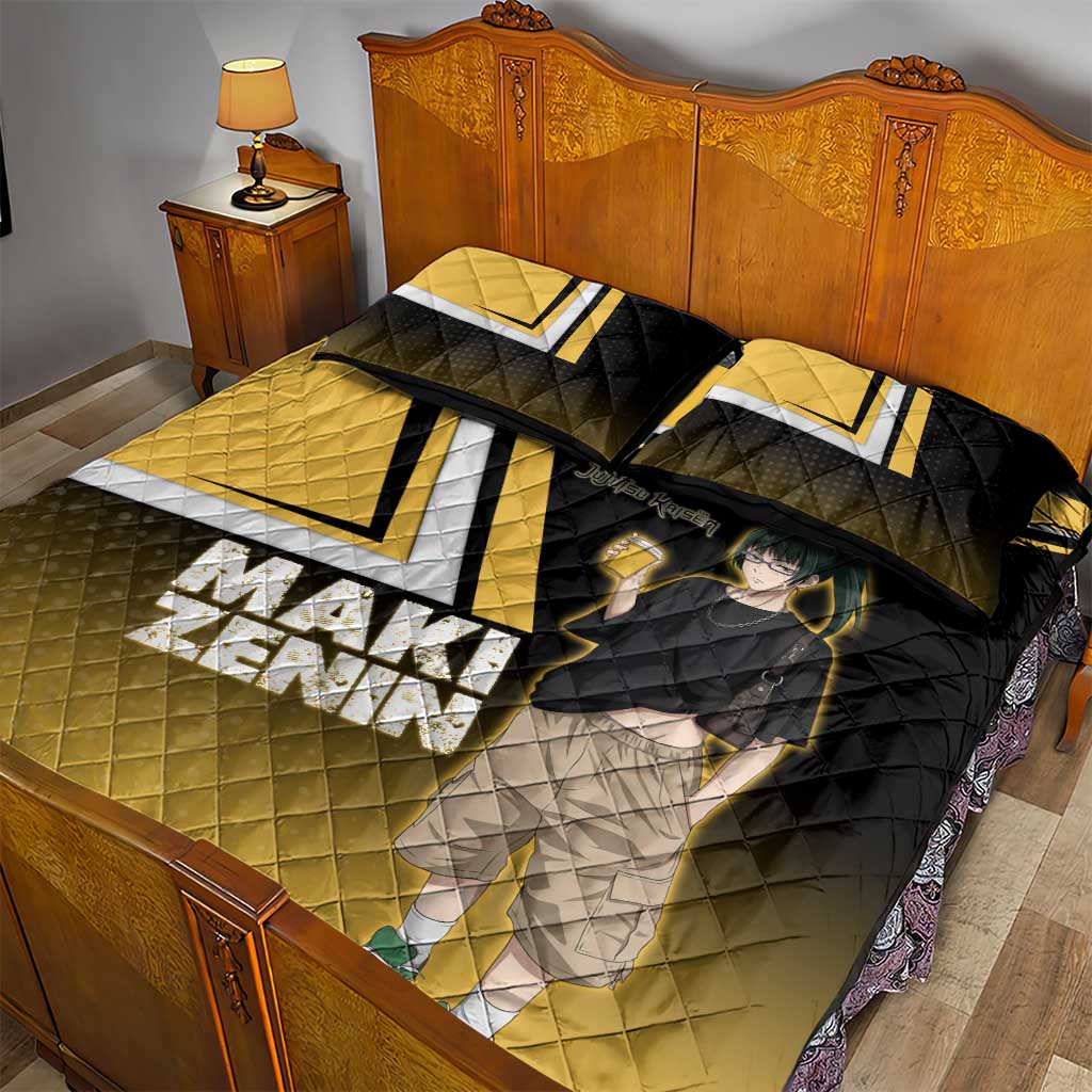 Maki Zenin Quilt Bed Set Jujutsu Kaisen Streetwear Style