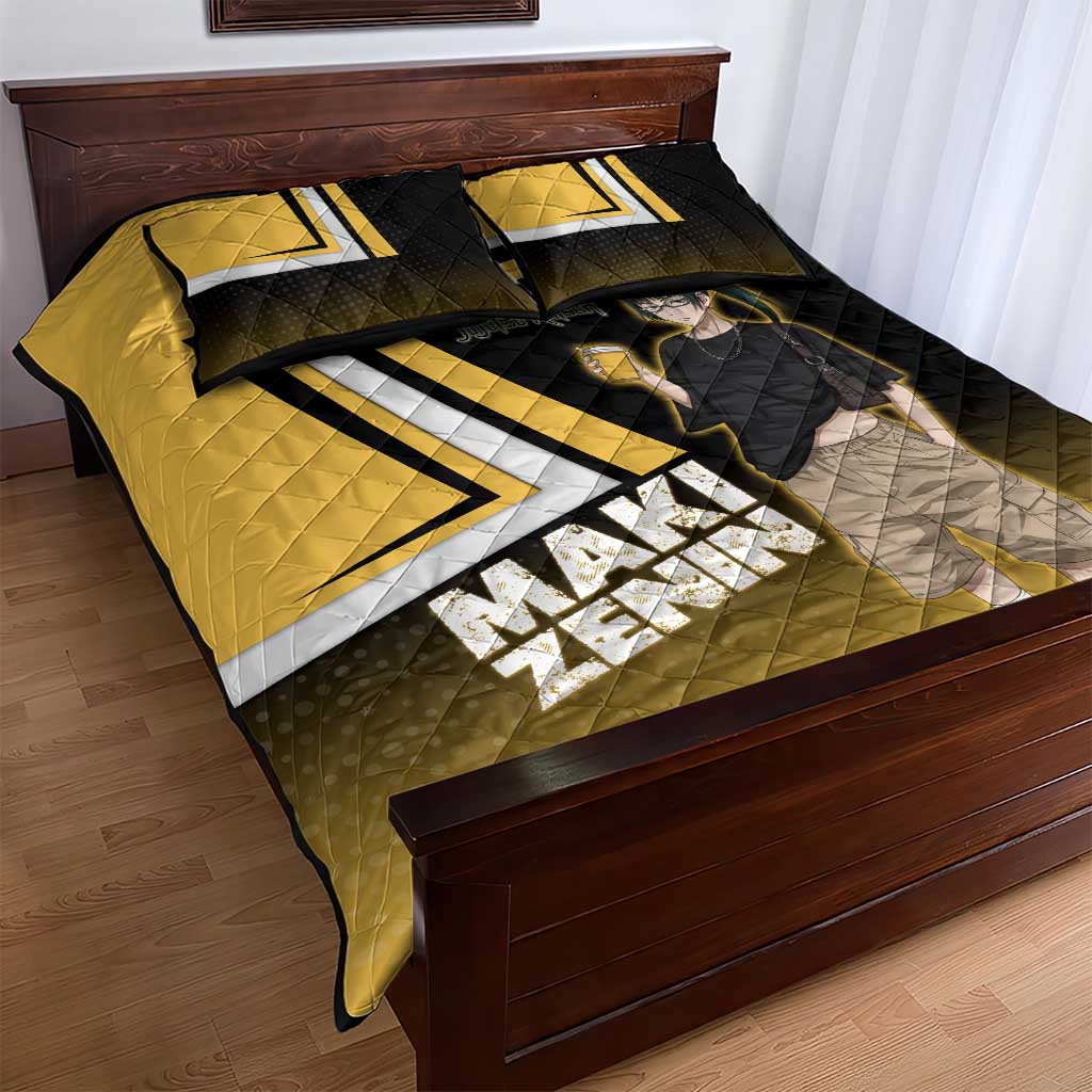 Maki Zenin Quilt Bed Set Jujutsu Kaisen Streetwear Style