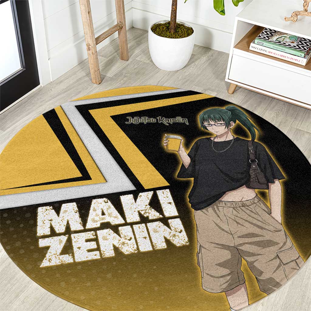Maki Zenin Round Carpet Jujutsu Kaisen Streetwear Style