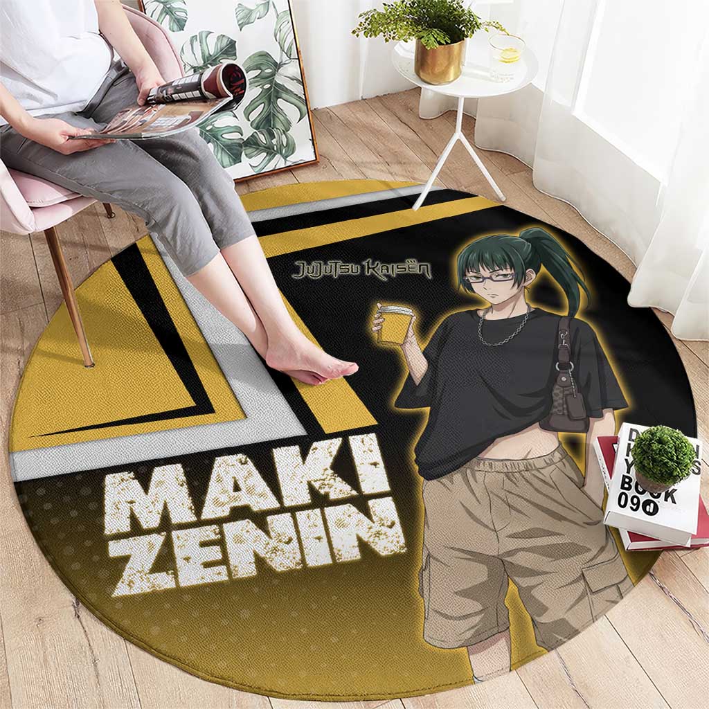 Maki Zenin Round Carpet Jujutsu Kaisen Streetwear Style