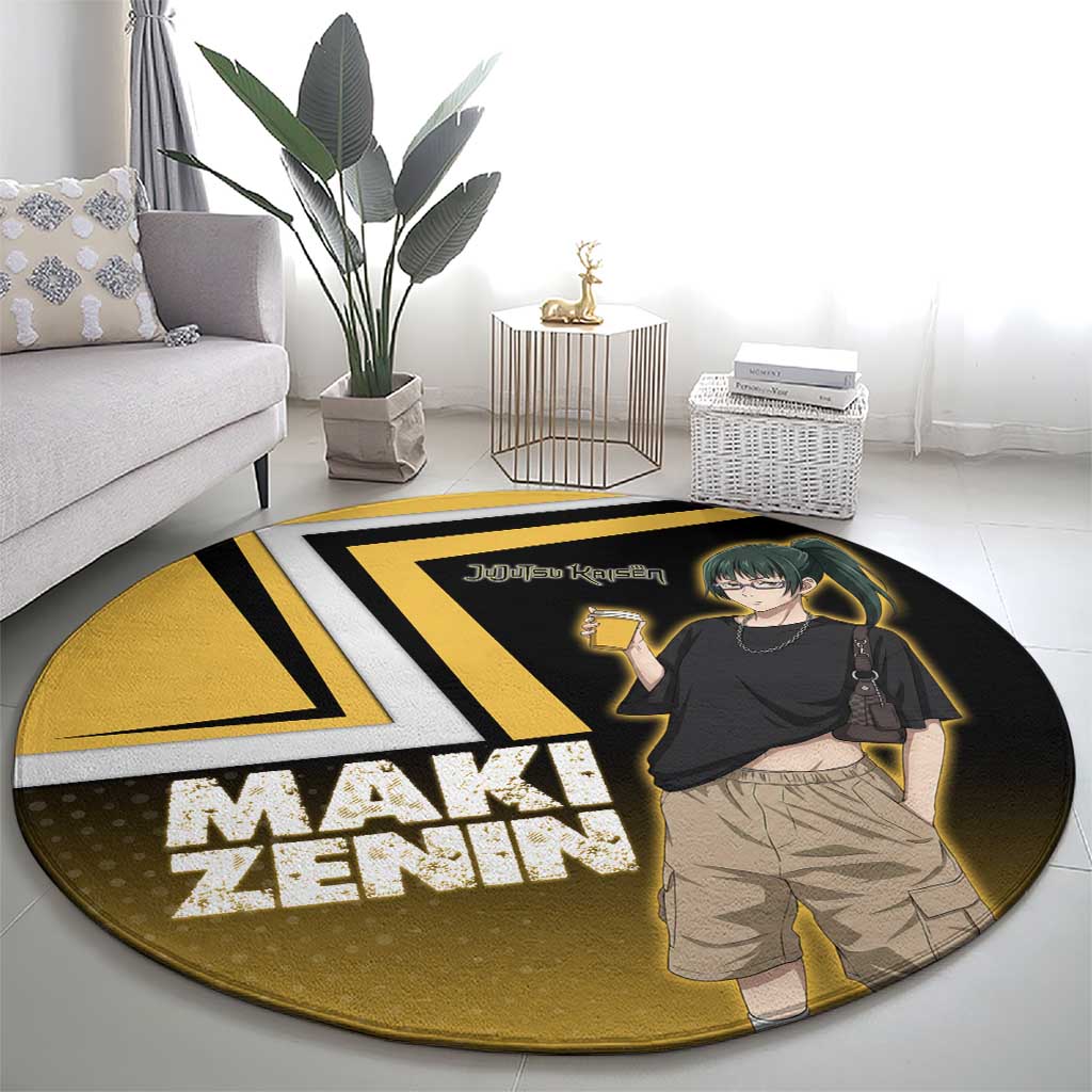 Maki Zenin Round Carpet Jujutsu Kaisen Streetwear Style