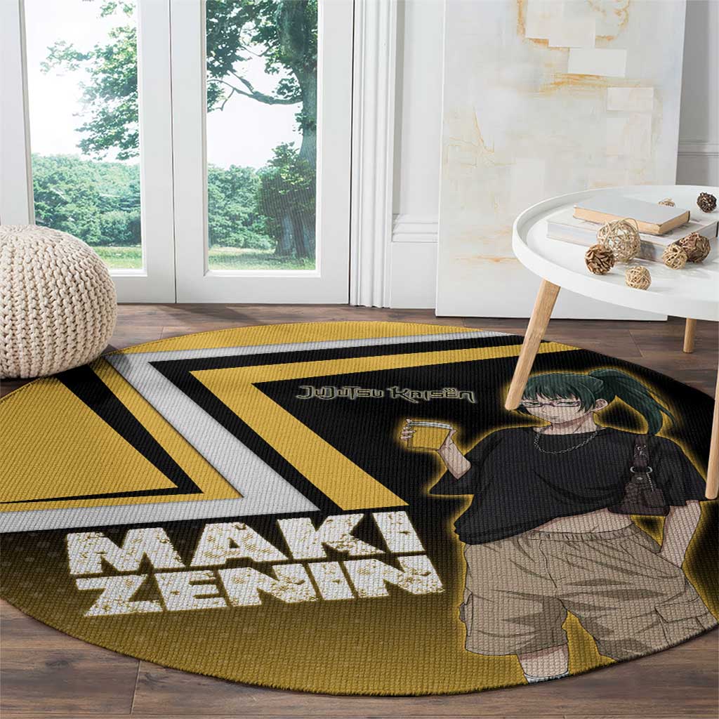 Maki Zenin Round Carpet Jujutsu Kaisen Streetwear Style