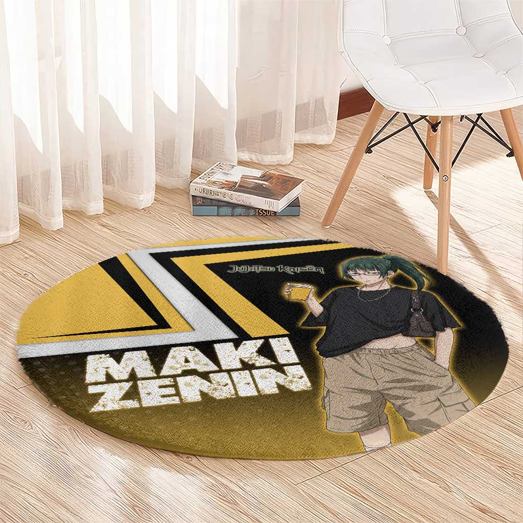 Maki Zenin Round Carpet Jujutsu Kaisen Streetwear Style