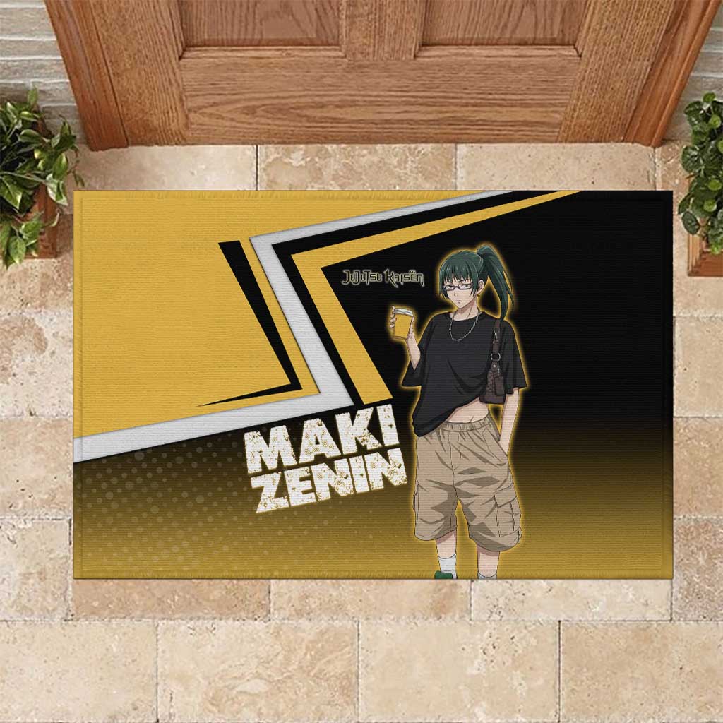 Maki Zenin Rubber Doormat Jujutsu Kaisen Streetwear Style