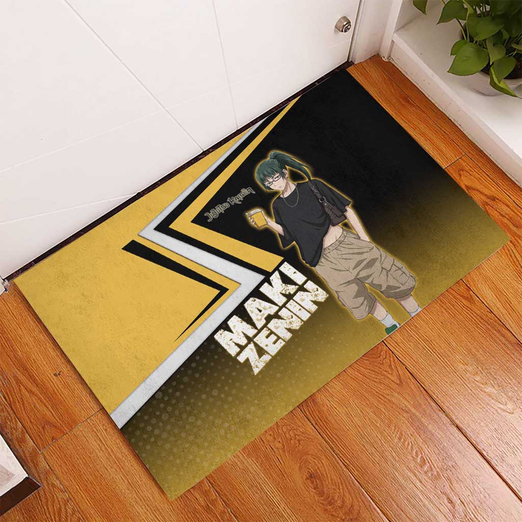 Maki Zenin Rubber Doormat Jujutsu Kaisen Streetwear Style