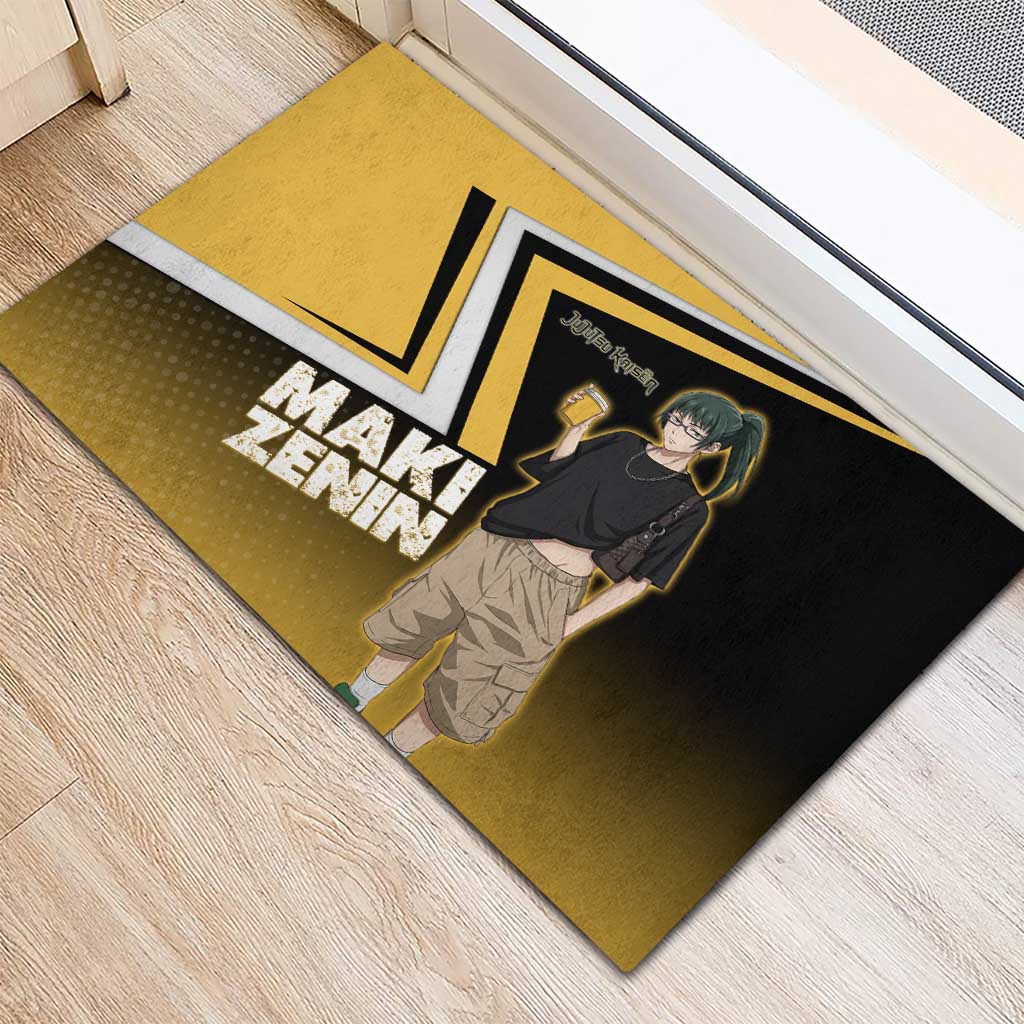 Maki Zenin Rubber Doormat Jujutsu Kaisen Streetwear Style