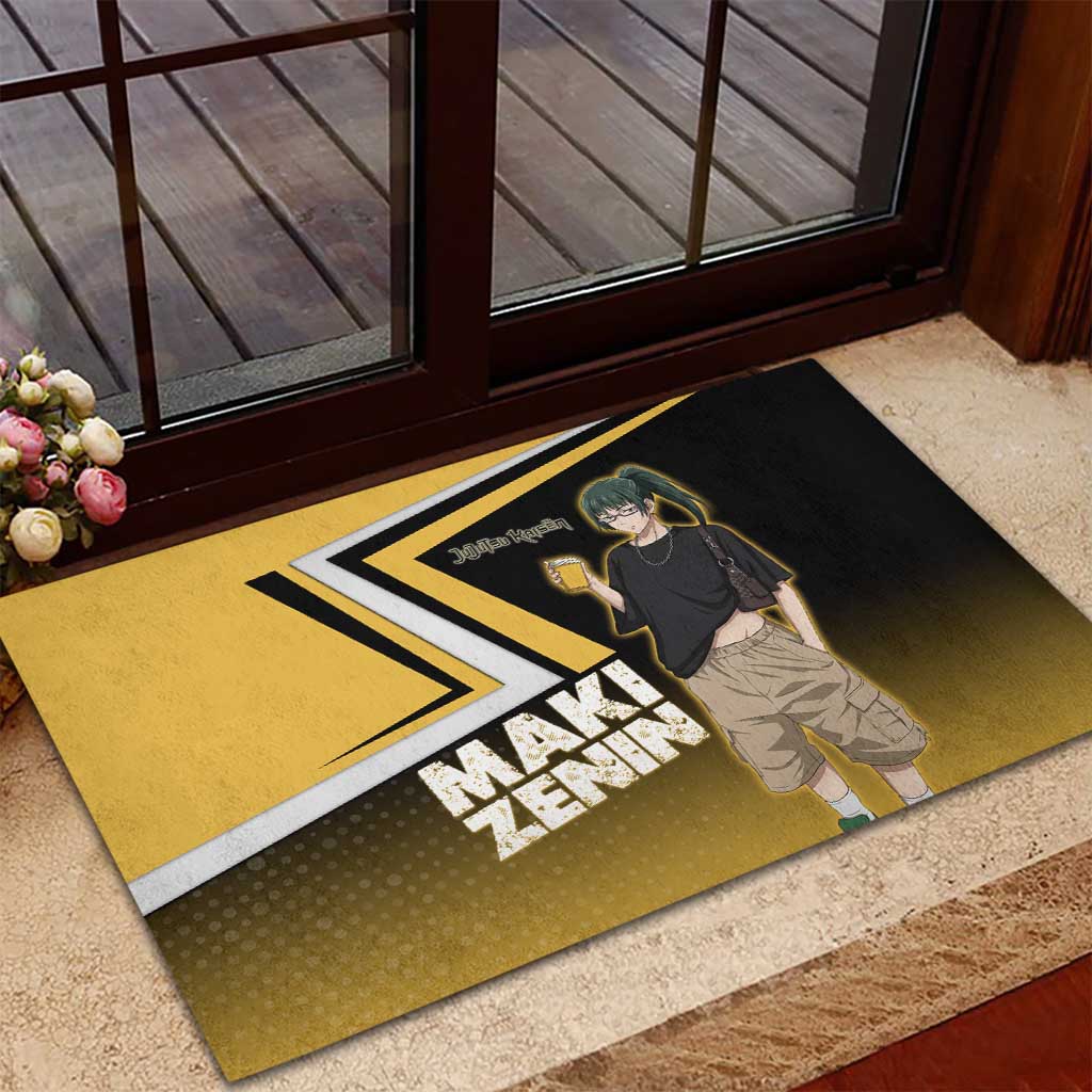 Maki Zenin Rubber Doormat Jujutsu Kaisen Streetwear Style