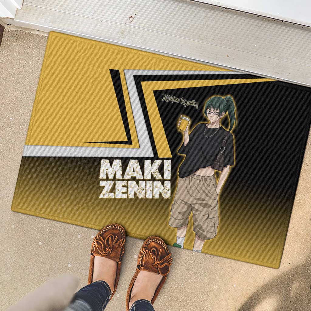Maki Zenin Rubber Doormat Jujutsu Kaisen Streetwear Style