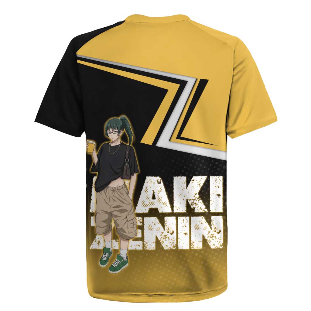 Maki Zenin Rugby Jersey Jujutsu Kaisen Streetwear Style