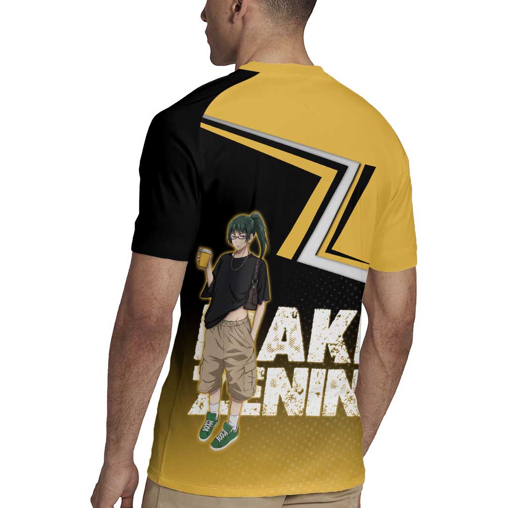Maki Zenin Rugby Jersey Jujutsu Kaisen Streetwear Style