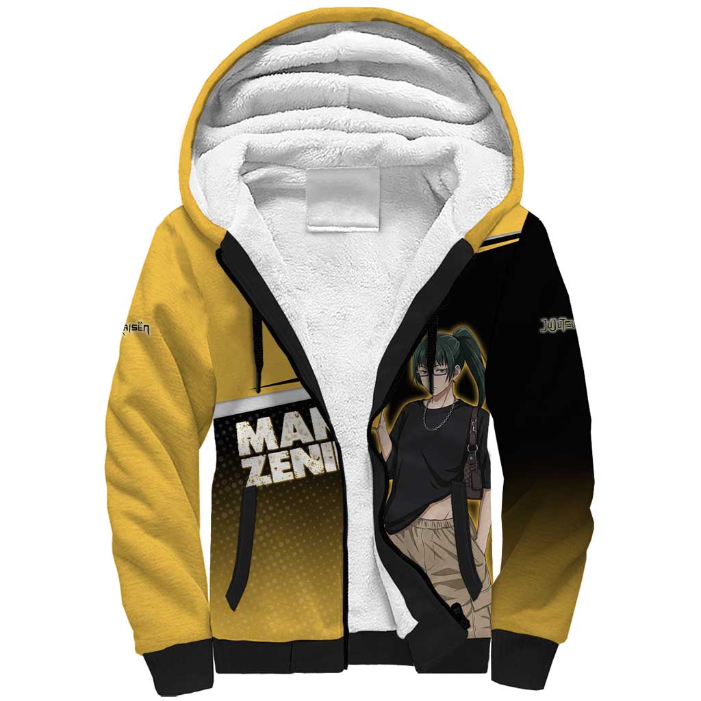 Maki Zenin Sherpa Hoodie Jujutsu Kaisen Streetwear Style