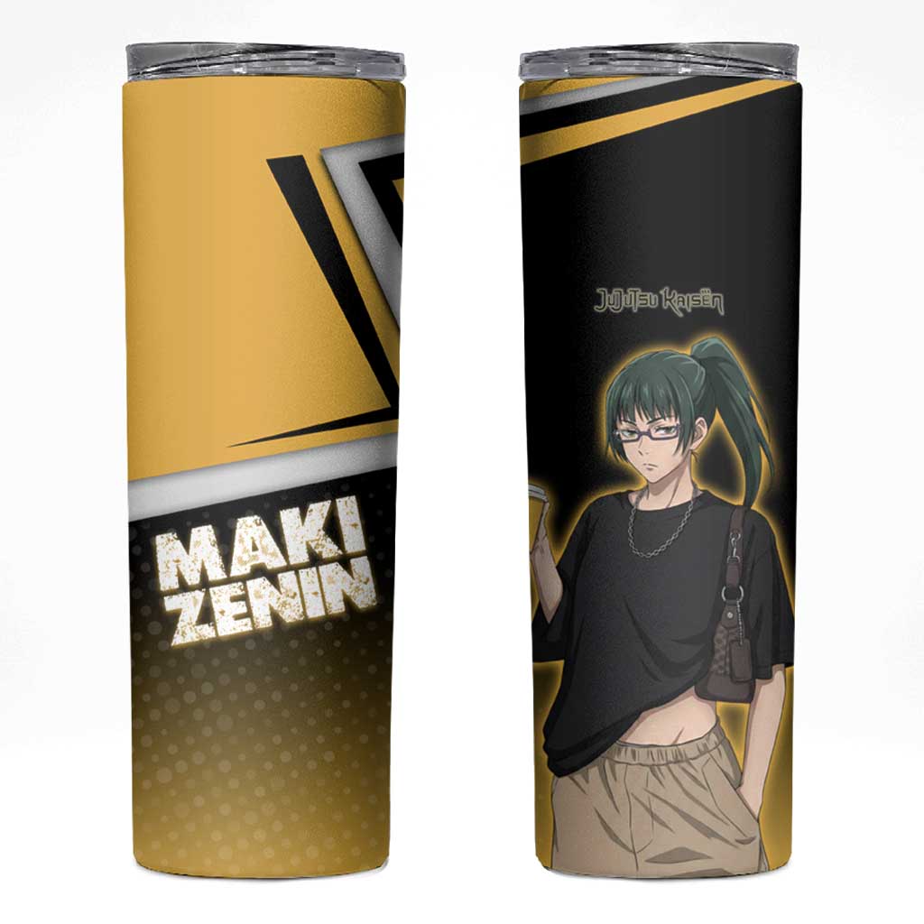 Maki Zenin Skinny Tumbler Jujutsu Kaisen Streetwear Style