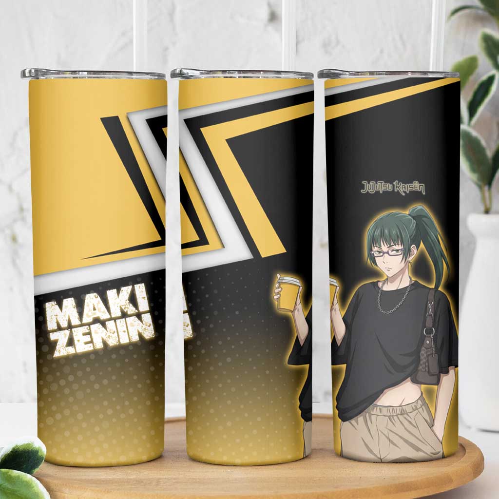 Maki Zenin Skinny Tumbler Jujutsu Kaisen Streetwear Style