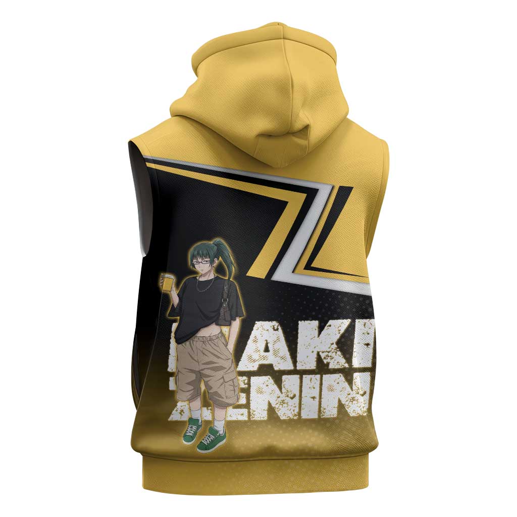 Maki Zenin Sleeveless Hoodie Jujutsu Kaisen Streetwear Style